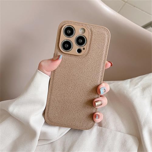 Coque iPhone XS Max cuir grainé anti-rayure appareil photo KH