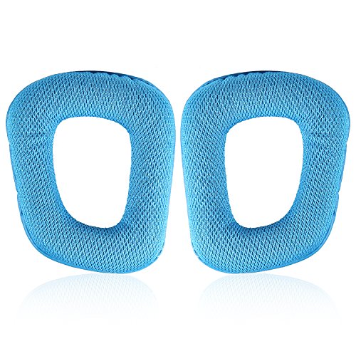 Jarmor Replacement Memory Foam Ear Cushion Pads Cover For Logitech G35 G930 G430 F450 Headphone Only (Blue) #TOP2