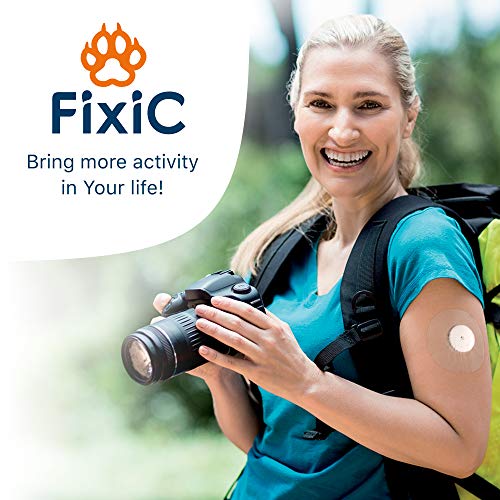 Fixic Freestyle Adhesive Patch 25 PCS – Transparent Patches for Libre, Enlite, Guardian - Pre Cut Back Paper - Best Long Fixation for Your Sensor!