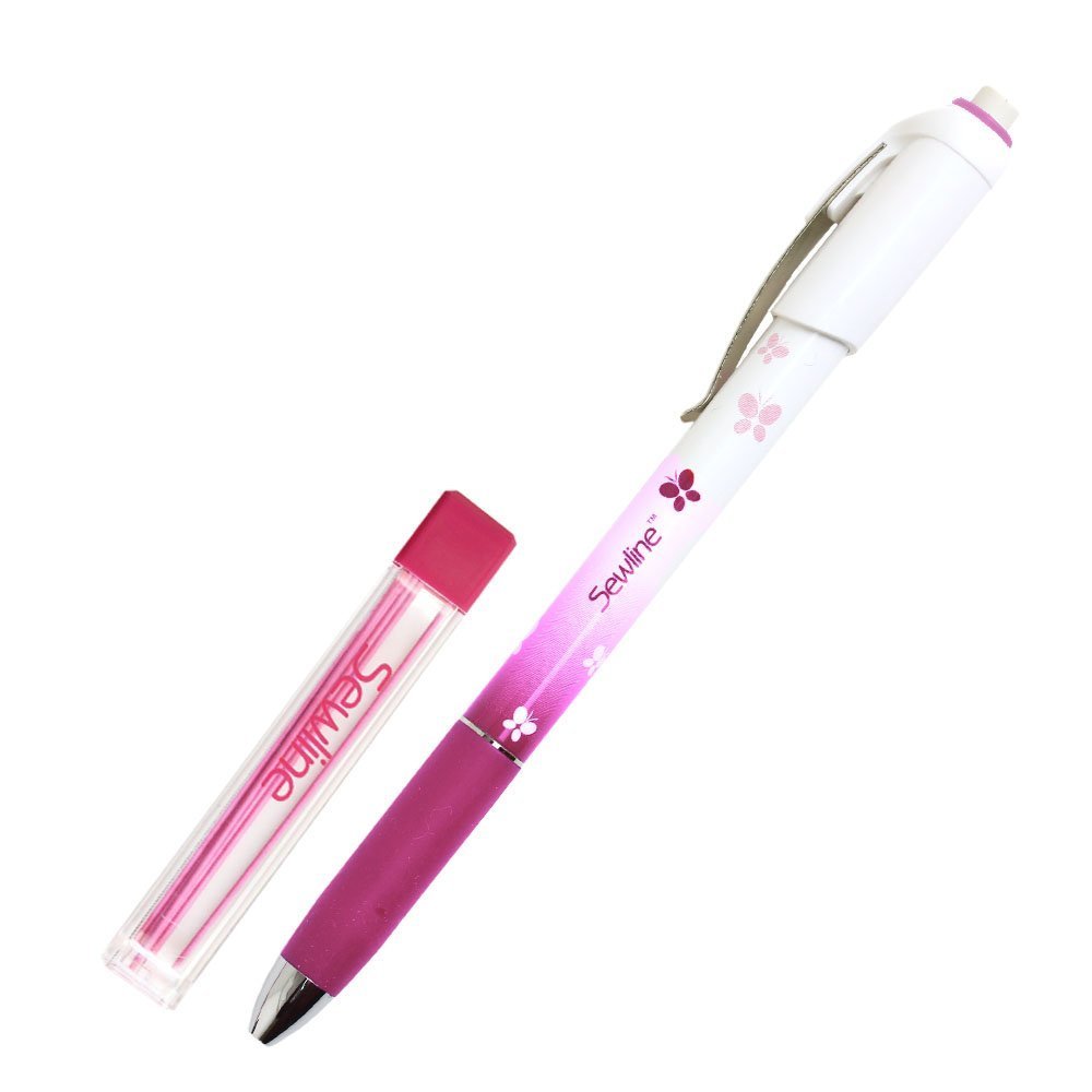Sewline Pink Fabric Mechanical Pencil & Refill