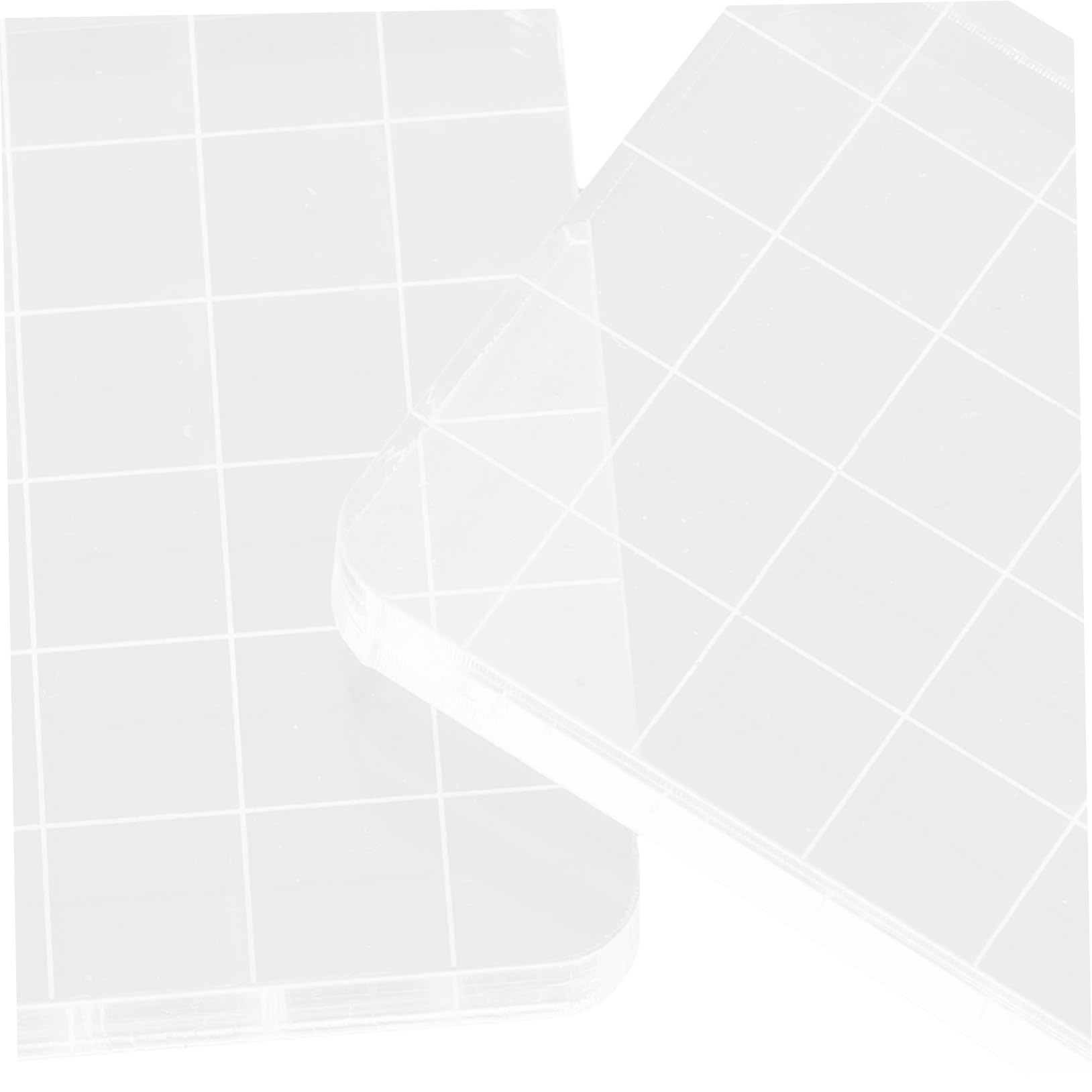 Gadpiparty 5 Sätze Stempel Zubehör Pads Benutzerdefinierter Stempel Stempeln Herstellung Für Klarer Stempelblock Stempelbrett Aus Acryl Acryl-stempelwerkzeug Stempelplatte Weiß 6 Stück * 5