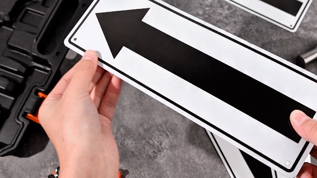 Buy Metal Triangle Sign Reflective & Durable Aluminum - View #12