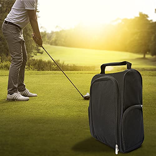 Kytai Golf Shoes Bag Travel Sports Shoe Case With Golf Shoes Spike Wrench Club Brush For Golf Tennis And Other Accessories (Black) #TOP6