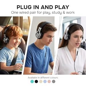 ARTIX CL750 Wired Headphones with Mic — Noise Isolating On-Ear Headphones for Computer and Laptop Wired, Plug in Corded Headphone with Wire (Foldable, Aux Jack 3.5mm) — photo 2 of 6