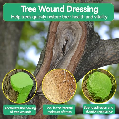 Allisway Wundverschluss für Bäume, Baumwachs für Obstbäume, Baumwachs Wundverschluss Obstbäume für Gartenpfropfen, Ziergehölze, Bonsai, Fördert Die Wundheilung, Bildet Schnell Einen Schutzfilm, 300 g