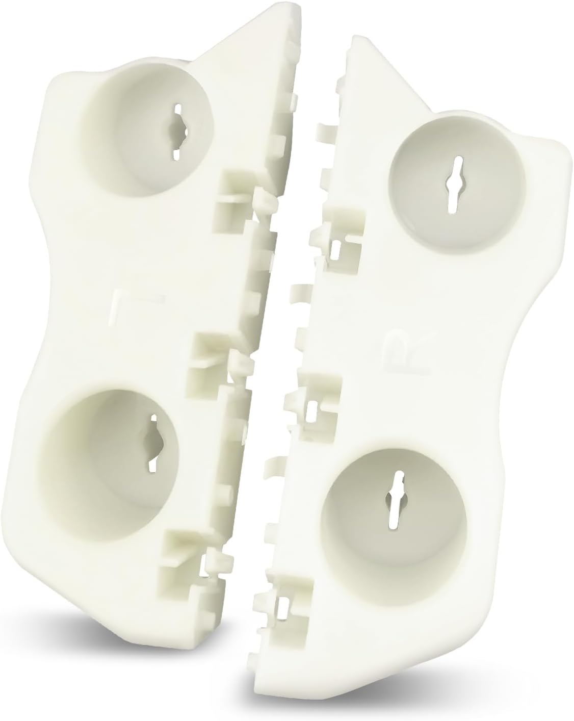 Fit for Nissan Maxima 2016-2020 Front Bumper Fender Brackets Left and Right Replaces 62221-4RA1A 62221-4RA2A 62220-4RA1A 62220-4RA2A White POM Plastic Material 2Pcs