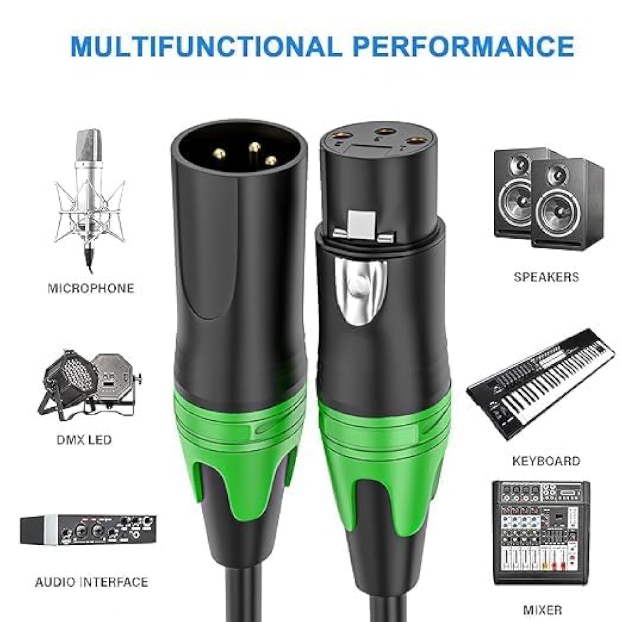 5 Meter XLR Male to Female Microphone Cable