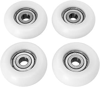 Upgraded Set of 4 Rollers Kit Replacement for Total Gym Wheels/Rollers, Fits for Gym Models 2000, 3000, Some 3000 XL, and a Few Very Early XL (White)