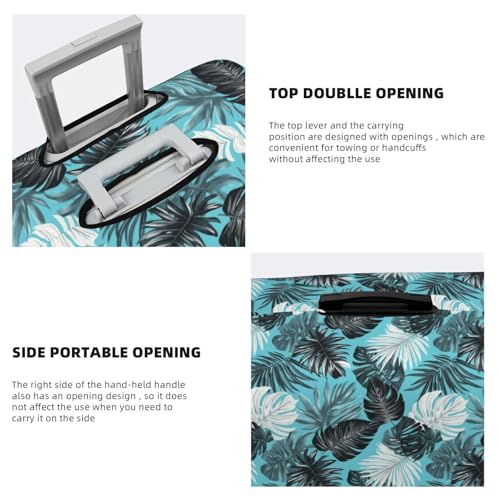 Tropical Leaves Elastic Travel Luggage Covers Dustproof Scratch-Resistant Suitcase Protector Fit 22-24 Inch3