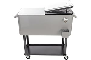 Outvita 80 qt Rolling Cooler Ice Chest on Wheels