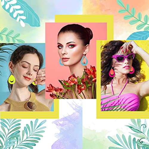 Aouxseem 594 Pcs Faux Leather Earrings Making Kit, Include Precut Earrings Pieces, Hooks Jump Rings Opener, Self-Adhesive Bags, Embroidery Hoop Display Earrings #TOP6