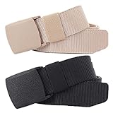 Generic Leichter Nylon Gürtel Männer Frauen, Militär Taktisch Strapazierfähig Schnellverschluss Metall Freier Segeltuchgürtel, 2er