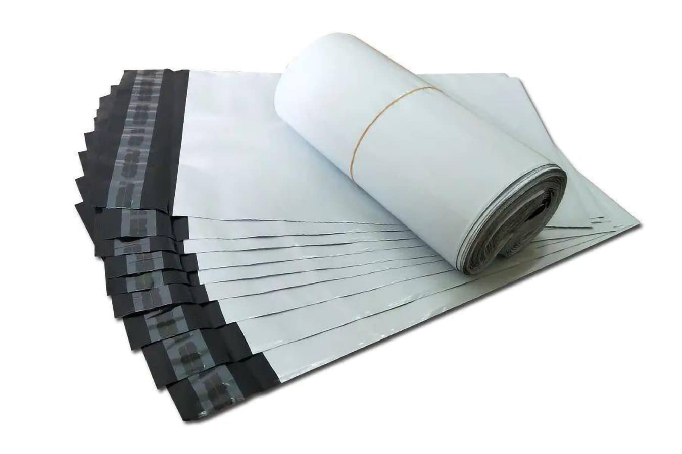 Lot De 100 Enveloppes Plastique D'Expédition 35x41 Cm - Sacs Postaux Autoadhésifs, Imperméables - Pour Vêtements, Colis