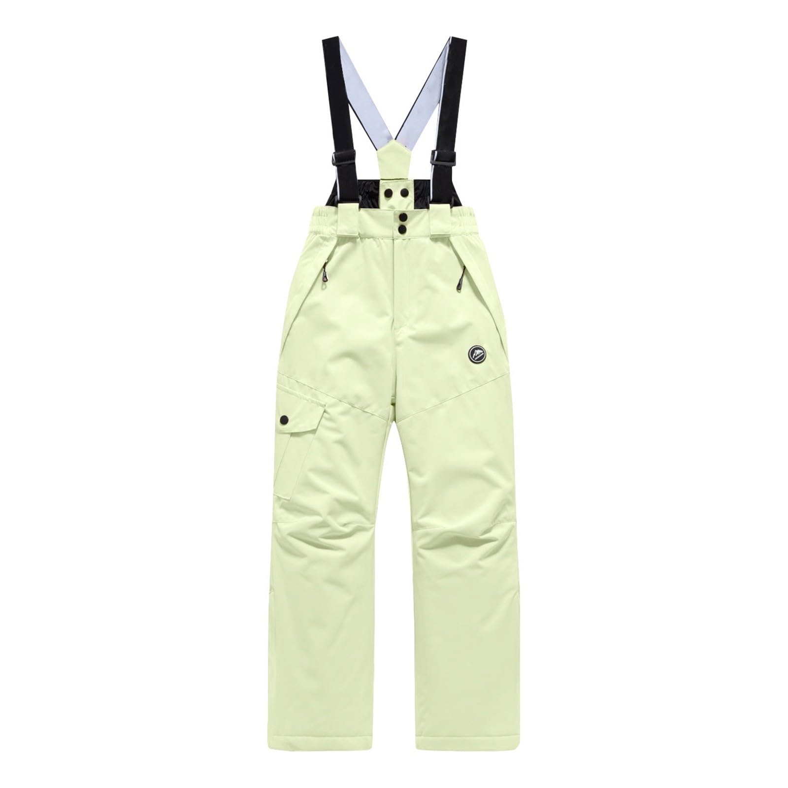 Generisch Pantalon de ski imperméable pour fille et garçon - Pantalon de ski coupe-vent - Salopette doublée - Chaud - Pantalon de neige - Pantalon d'extérieur pour enfants de 6 à 16 ans