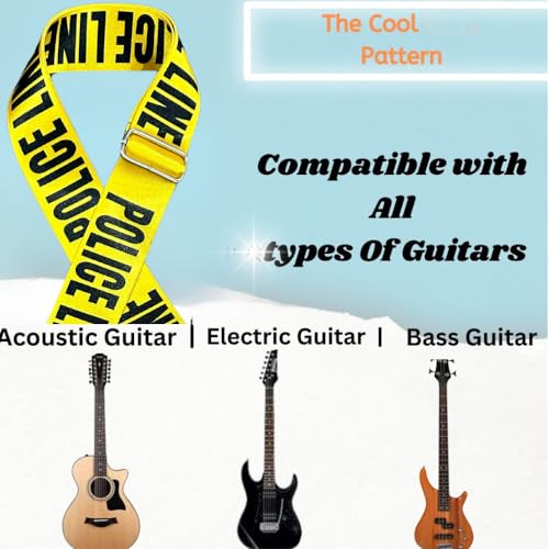 Image of MOCKING BIRD Guitar Belt with guitar wall mount hanger Adjustable Buckle Guitar strap for acoustic Guitar Electric Guitar bass Guitar Hanger with Colourful Plectrum picks
