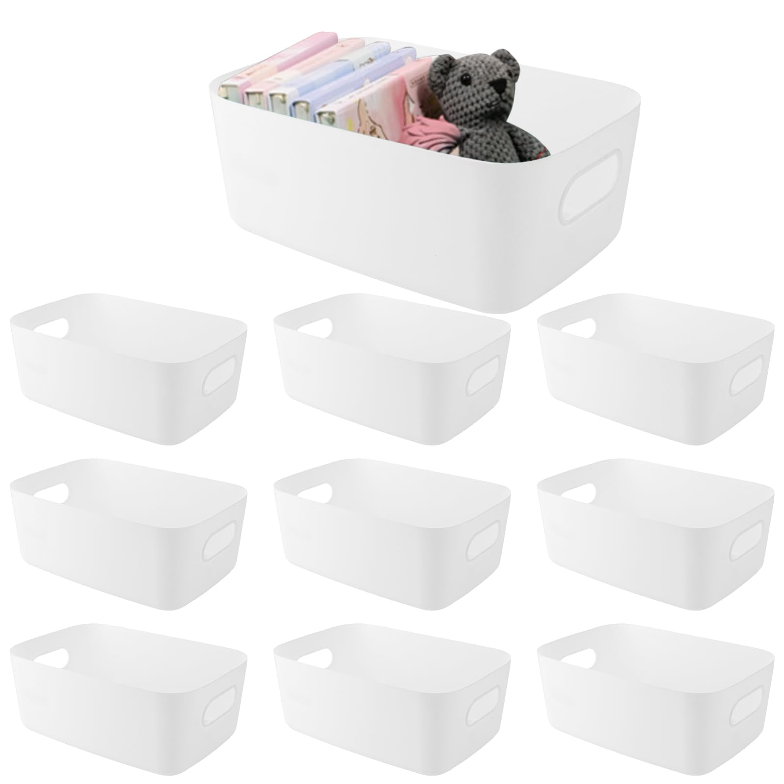 Boîte de rangement en plastique YAYODS pour stopper le désordre des placards de cuisine et bureau