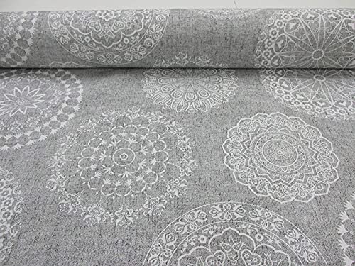 GADETEX Telas por metro loneta (Tatoo Gris, 0,50x2,80 m)