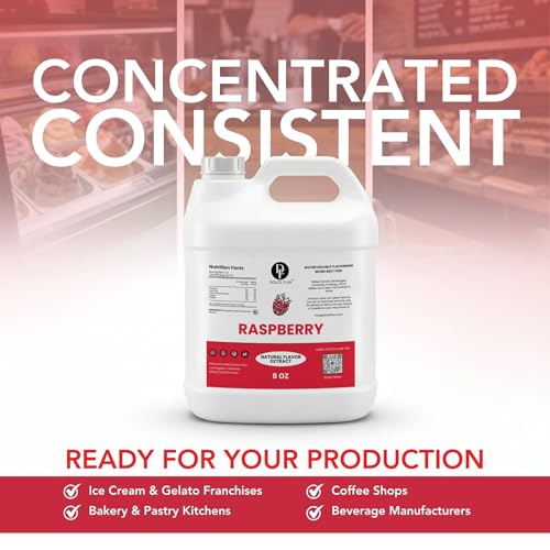Image of Dolce Flav Natural Raspberry Flavoring Concentrate | Water Soluble | 8 Fl Oz