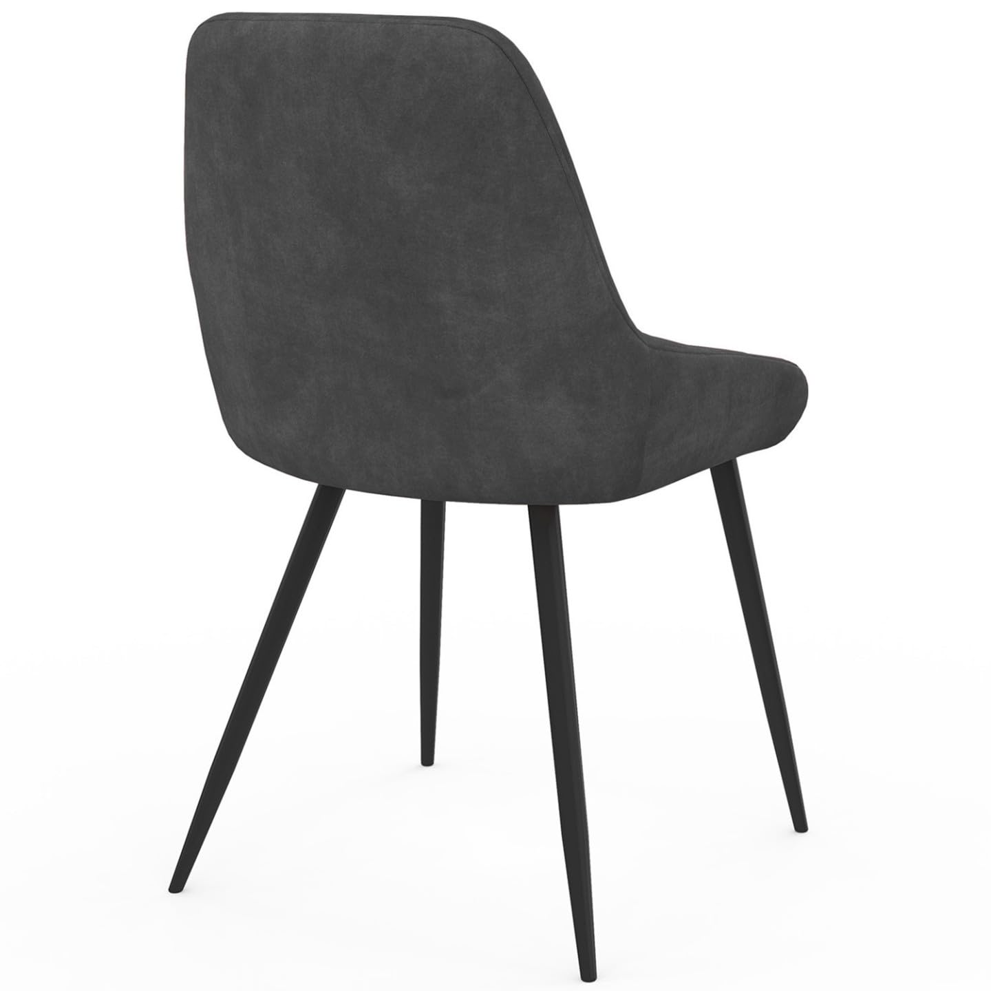 IDMarket – Juego de 6 sillas THALYA Mix Color Gris oscuro x2, Terracota y Beige con reposabrazos