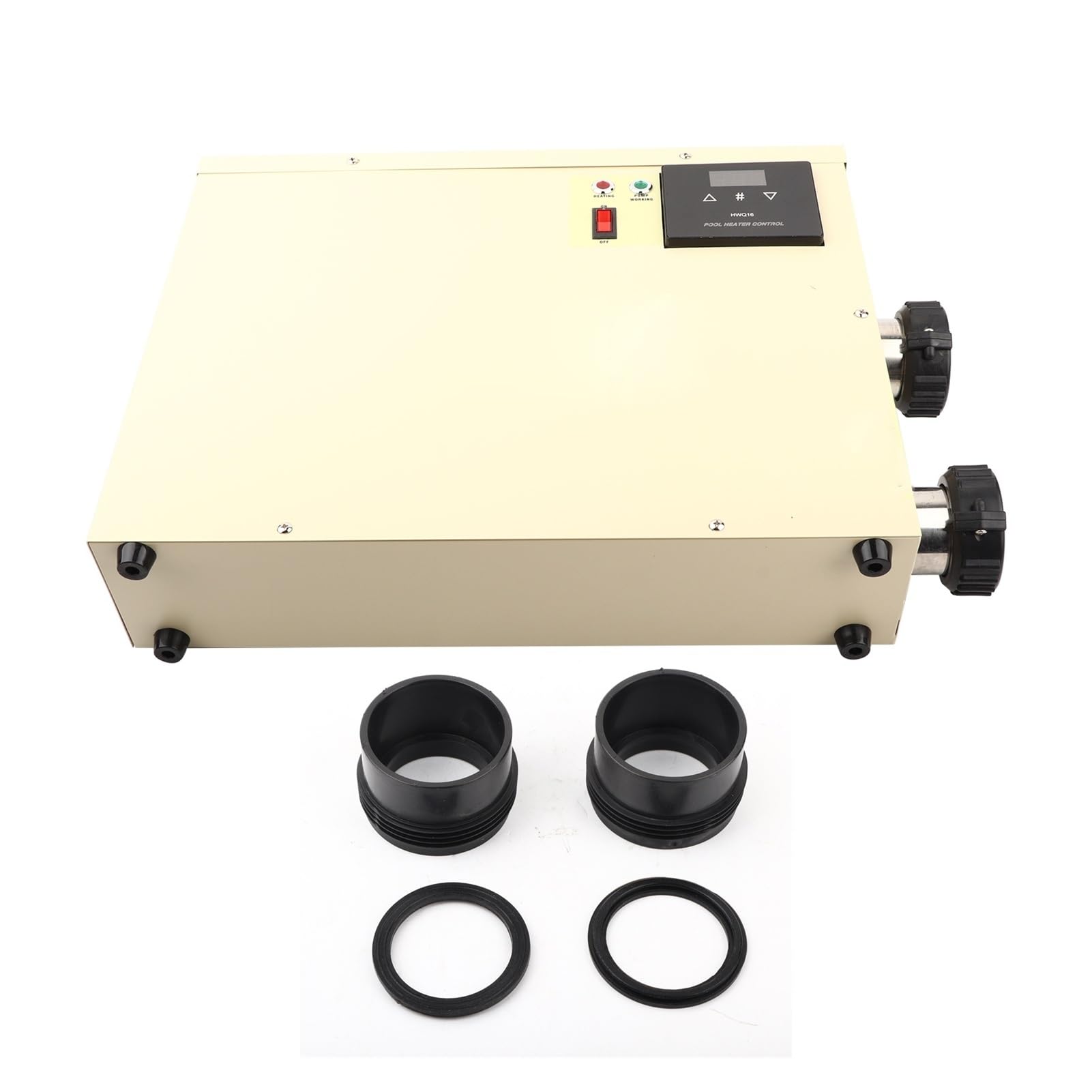 Pompe à chaleur for piscines hors sol et creusées 11kW, thermostat numérique intelligent et étanche avec contrôleur tactile for baignoire et spa Avec une efficacité de chauffage élevée(5.5KW 220)
