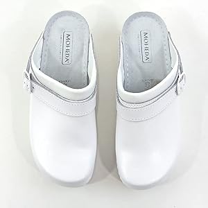 モヘダトフェール サボサンダル　ホワイト　ほぼ新品　美品 モヘダトフェール サボサンダル MOHEDA TOFFELN lina-wh （WHITE