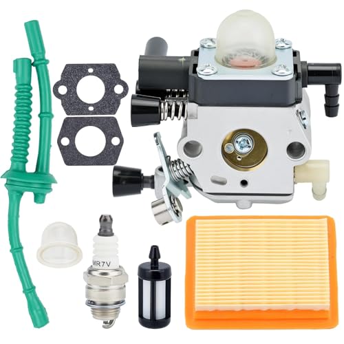 Venseri MM55 Carburetor for Sthil MM 55 MM55C Tiller Trimmer Parts Zama C1Q-S202A C1Q-S202 Carb Replaces 4601-120-0600 W Air Filter Tune Up Kit