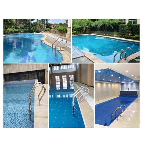 Escalera para piscina de acero inoxidable de 3 peldaños miniatura 2