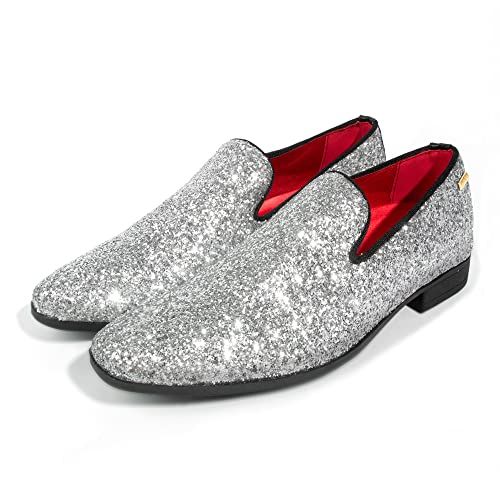Image of UUBARIS Mens Dress Loafers Tuxedo Suit Slip on Shoes