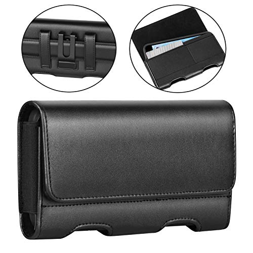 BECPLT Funda iPhone XR con Clip para Cinturón iPhone XS MAX Holster Funda Cartuchera Construido en Ranuras para Tarjetas para Apple iPhone 8...