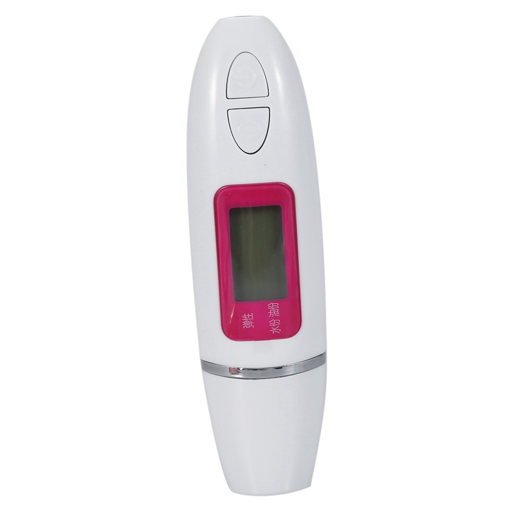 DEWIN Tester di Idratazione della Pelle Moda Tester di Umidità dell'acqua Pelle di Olio del Corpo Display Cristalli Liquidi Meter Sensore di Pelle Analizzatore