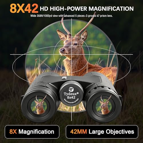 Binoculares Compactos 8x42 con Adaptador de Trípode miniatura 6