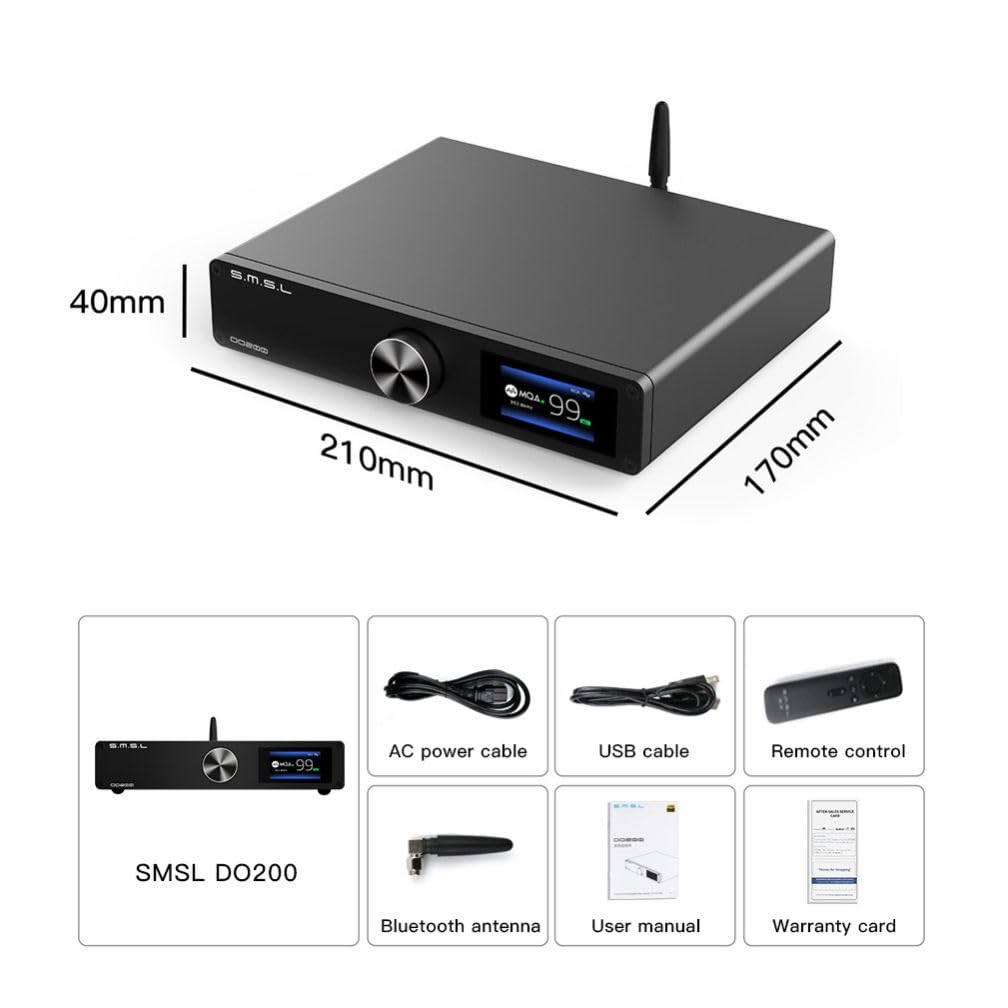 Amazon.co.jp: SMSL DO200 MQA DAC XU216 ES9068AS OPA1612 バランス型