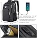 KASIBON Laptop Backpack with USB Charging&Headphone Port,Anti-Theft Business Laptop Backpack with Breathable Padded Shoulder Strap, Water Resistant Computer Rucksack for School/Work/Travel