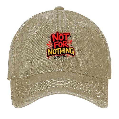 Gorra De Béisbol No por Nada Gorras Casuales Vintage Gorra De Camionero Lavada Gorras Deportivas para Sun Protection Casuales Uso Diario