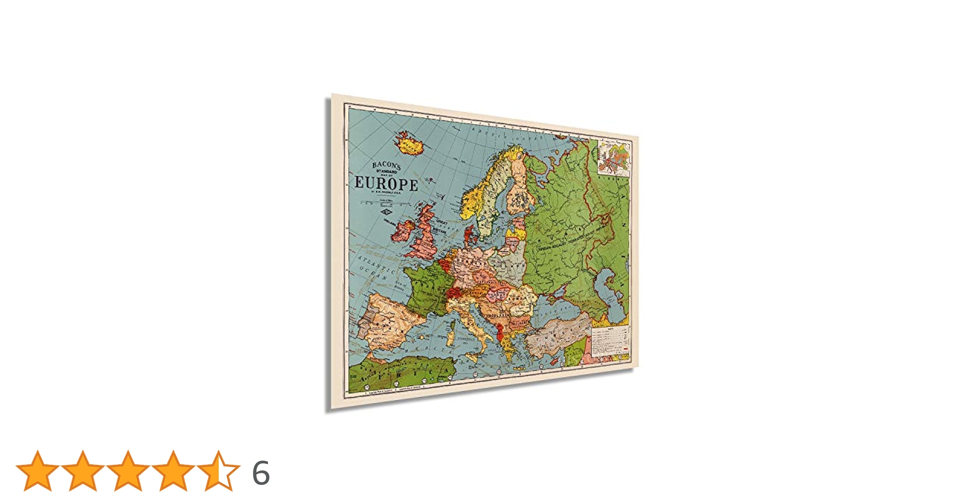 Amazon.co.jp: Historix ビンテージ 1925 ヨーロッパ地図