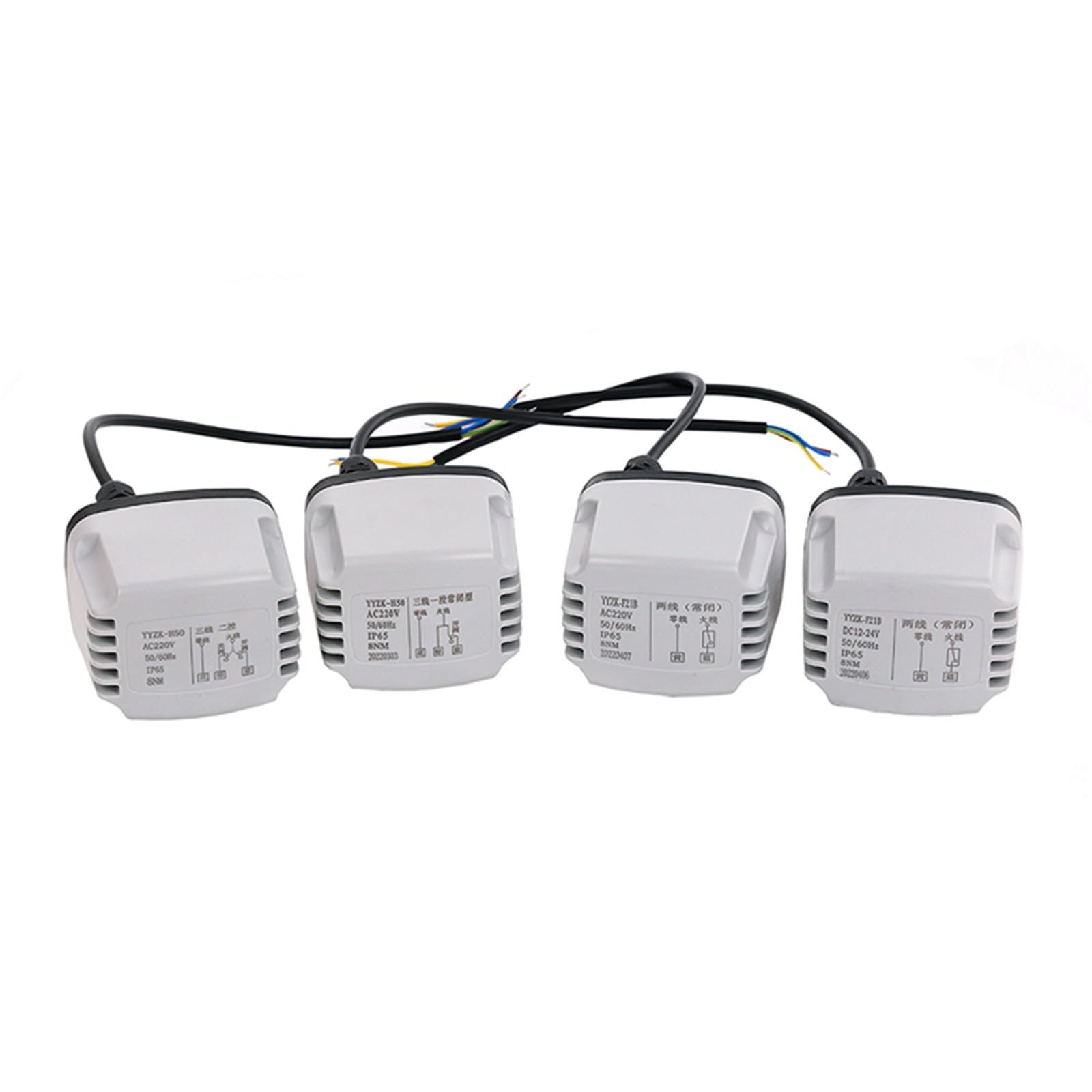 Válvula motorizada de 1/2 pulgada impermeable DN15 con actuador eléctrico CC 24V