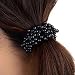 Polytree 3pcs Women's Girls Fashion Pearl Hair Band Ponytail Holder (Black Khaki White 3pcs)