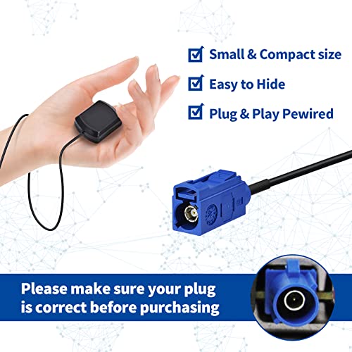 Eightwood Actieve GPS Antenne Fakra"C" -adapter met 3M RG174 Verlengkabel GPS Antenne voor GPS Module VW Golf AUDI GPS-navigatiesysteem GPS Ontvangers Auto DVR GPS Module Tracking Antenna - Image 4