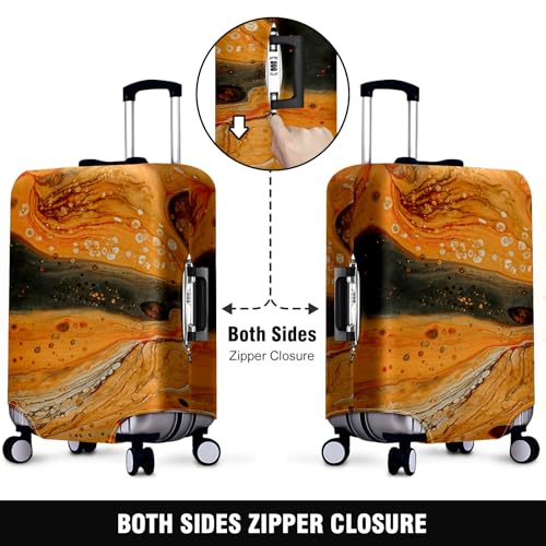 Travel Luggage Cover Suitcase Protector Scratch-Resistant Fit Not Included Suitcase Abstract Artwork L-26-28in2
