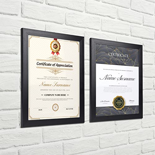 Giftgarden GG220702 Black 8.5X11 Picture Frame Set Of 12, Multi 8.5 X 11 Frames Bulk For Award Certificate Document Diploma thumb #1