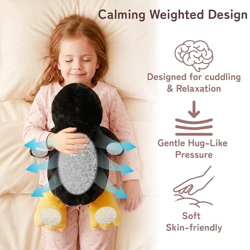Image of Niuniu Daddy Penguin Weighted Stuffed Animals for Kids & Adults, 25 inch | 5lb Large Weighted Plushies Pillow for Sleeping and Calming, Cute Lying Plush Toy Huggable Gift for Everyday Comfort