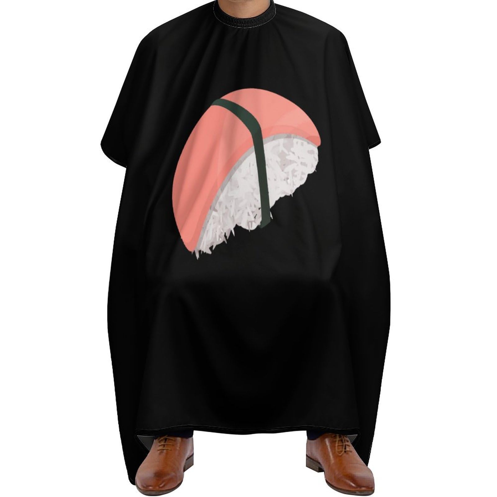 Sushi Icon Cartoon Style Hair Cutting Cape for Men Women Waterproof Barber Cape Adjustable Salon Haircut Capes