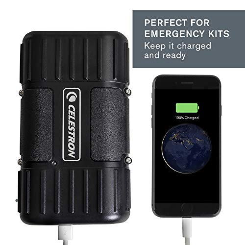 51zp+YamGLL Celestron - PowerTank Lithium LT Telescope Battery – Rechargeable Portable 12V Power Supply for Computerized Telescopes - 8 hour capacity/73.3 Wh - 1 USB Ports - Image 6