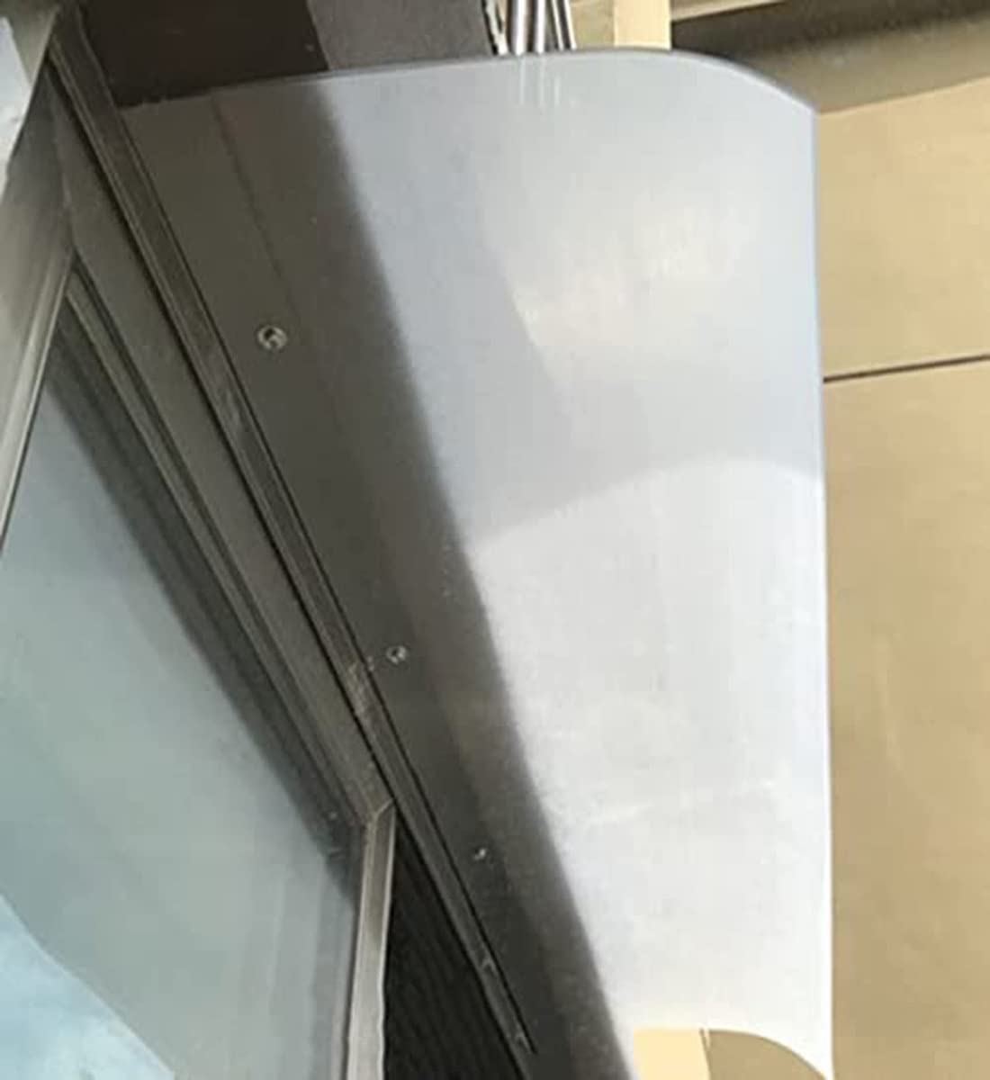 Markiza ogrodowa, poliwęglanowa markiza okienna i drzwi na zewnątrz zadaszenie patio osłona przeciwsłoneczna deszcz śnieg ochrona 40 * 120 cm/50 * 100 cm przezroczysty baldachim przeciwdeszczowy (kolor: Se