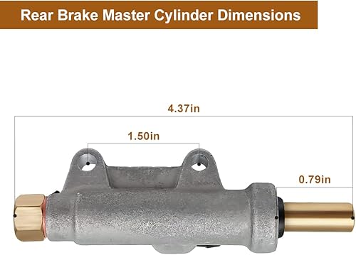 Miniatura 4 de Triumilynn Cilindro maestro de freno trasero delantero para Polaris Sportsman 400 500 550 600 700 800, Magnum 325 330 500 Scrambler 400 500 #