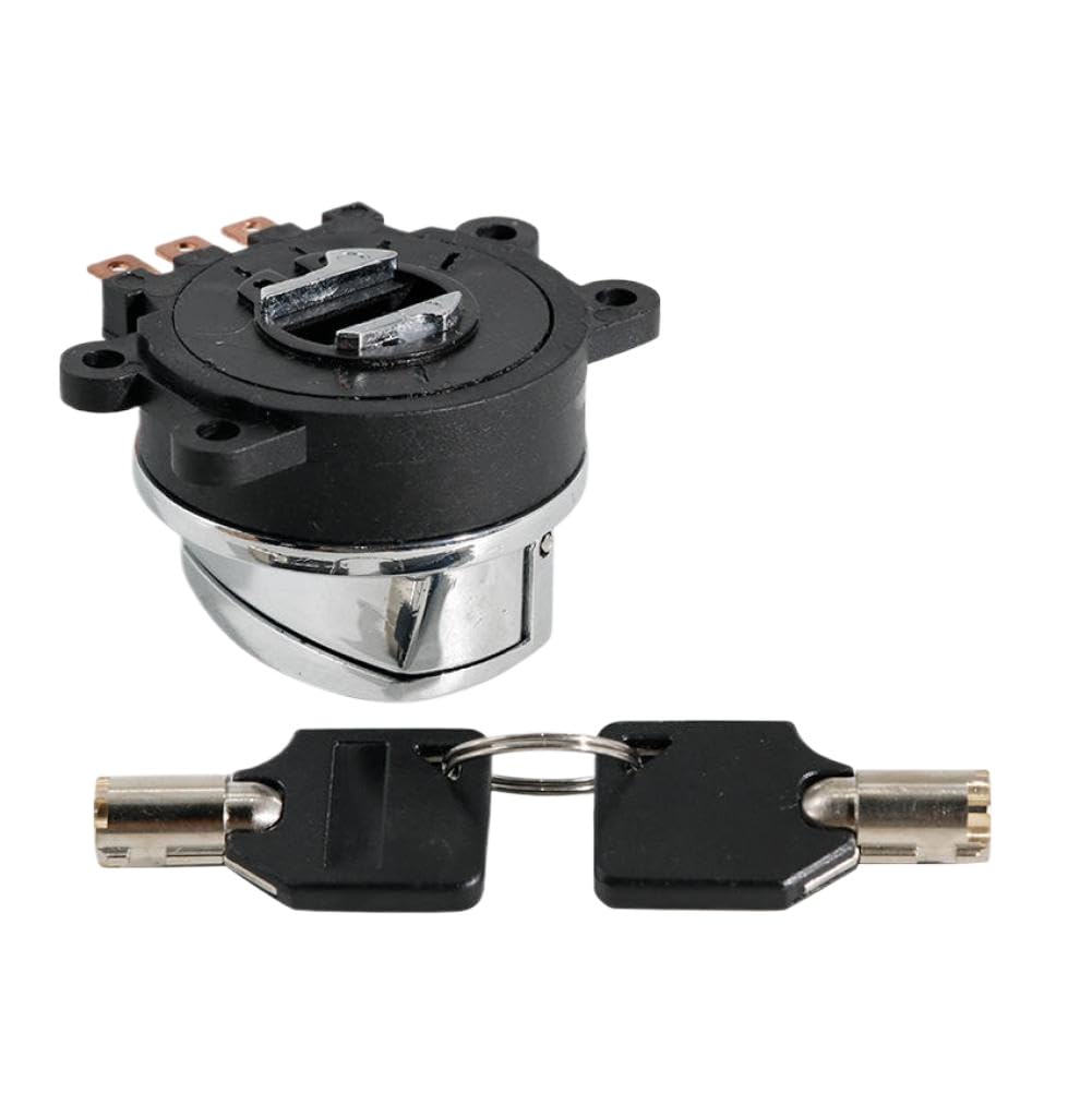 Ignition Lock Assembly Compatible with Super, Wide FXDWG, Fat FLSTF/FLSTFI, Heritage Softail FLSTC/FLSTCI, and Springer FXSTS Models (2000–2010)