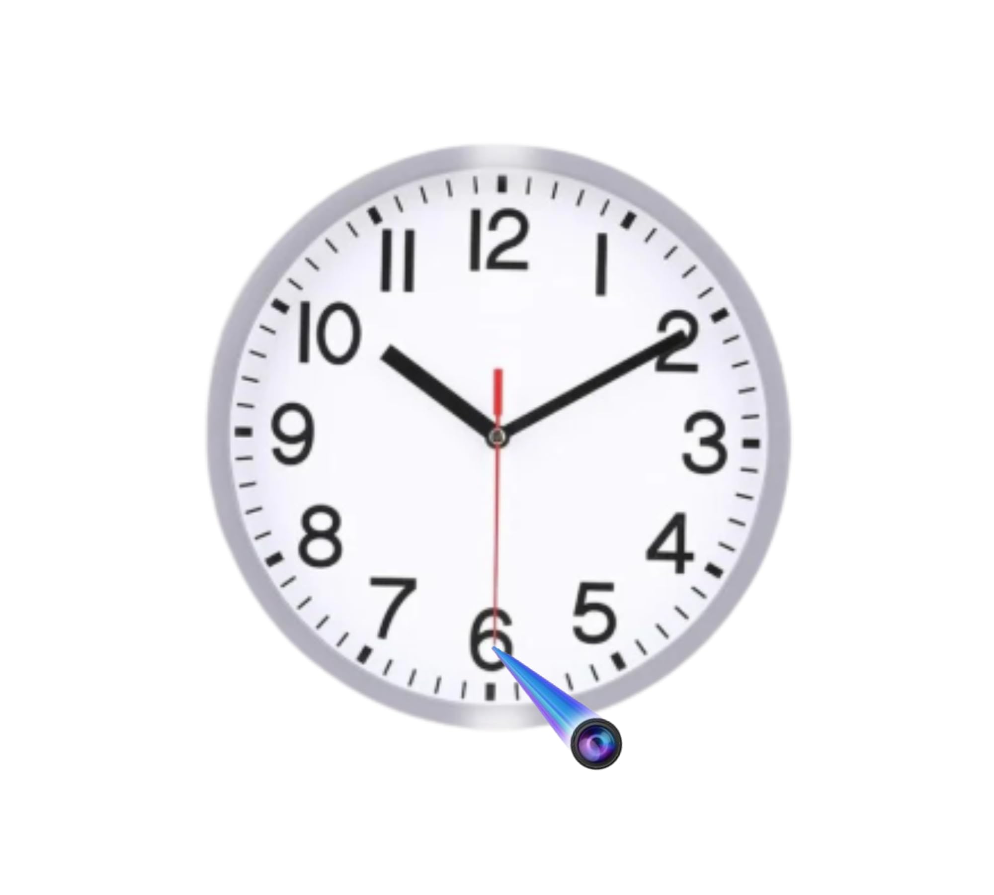 TOQON Hidden Camera Wall Clock, 4K WiFi Spy Camera, 120° View Angle, Remote Live Monitoring, 50 Hour Battery, iOS/Android Compatible-image-18