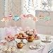 Kristin Paradise 30Ct Tea Time Hanging Swirl Decorations, English Tea Ceremony Party Supplies, Alice in Wonderland Birthday Theme Vintage Floral Decor for Boy Girl Baby Shower, Teacup Teapot Favors