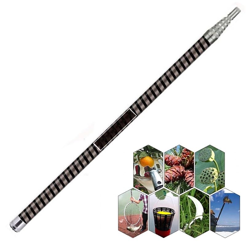 Perche extensible polyvalente avec mât télescopique long de 32,8 pieds