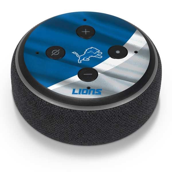 Skinit Decal Audio Skin Compatible with Amazon Echo Dot 3 - Officially Licensed NFL Detroit Lions Design